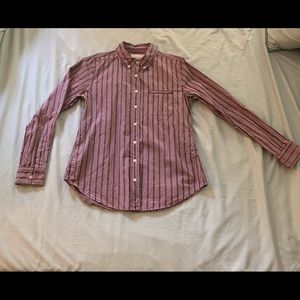 Wildfang button down maroon shirt